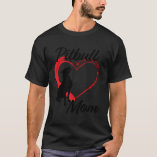 T-shirt Mignonne maman Pitbull pour les Amoureux de les ch