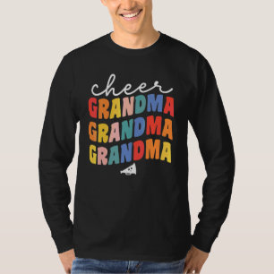 T-shirt Mignonne Mamie Cheerleader Nana Pour Femmes Gran