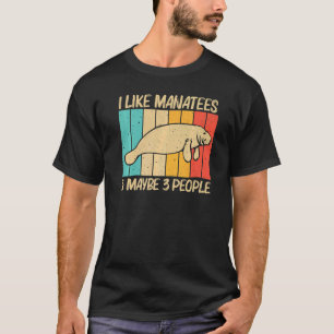 T-shirt Mignonne Manate Hommes Vache De Mer Dugong Manatee