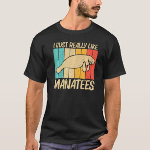 T-shirt Mignonne Manate Hommes Vache De Mer Dugong Manatee