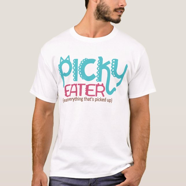 T-shirt Mignonne mangeur décoratif de picky (Devant)