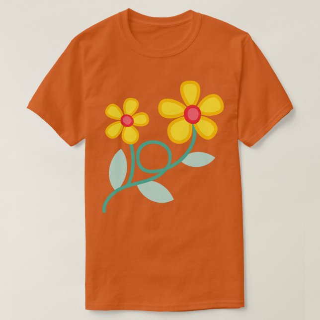T-shirt Mignonne marguerite colorée 1 (Design devant)
