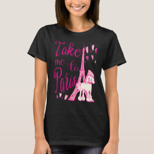 T-shirt Mignonne Me Conduire À Paris Tour Eiffel French Po