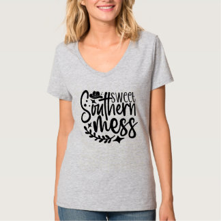 T-shirt Mignonne méchante Sud mot art