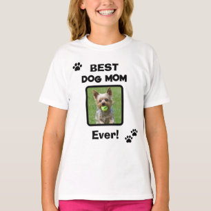 T-shirt Mignonne Meilleure Maman de Chien Chat Tout Simple