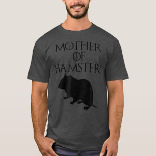 T-shirt Mignonne Mère Noire Unique de Hamster E010433