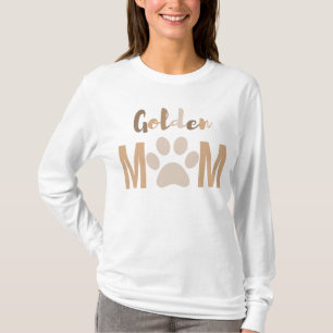 T-shirt Mignonne minimaliste chien Golden Retriever Maman