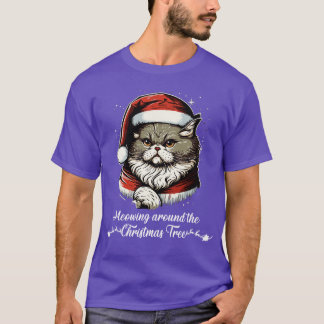 T-shirt Mignonne moche Noël Chat cadeau Drôle Chat Noël 7