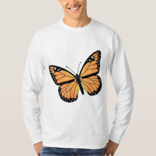 T-shirt Mignonne Monarque Papillon Art Hommes Femmes Beurr