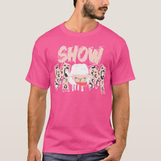 T-shirt Mignonne Montrer Maman Mouton Mama Mouton Mer Mère