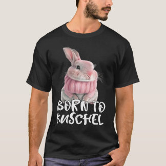 T-shirt Mignonne Née à Moulin lapin d'hiver maman lapin d'