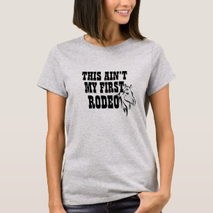 T-shirt Mignonne n'est pas mon premier Rodéo Cowboy Cowbo