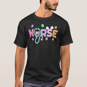T-shirt Mignonne Nourriture De Pâques Bunny Oreilles Joyeu