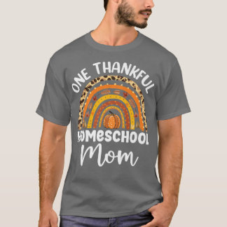 T-shirt Mignonne One remerciant homeschool mama automne Re