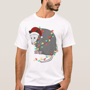 T-shirt Mignonne Opossum de Noël