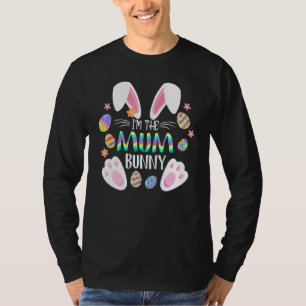 T-shirt Mignonne oreilles de lapin Je suis la maman lapin 