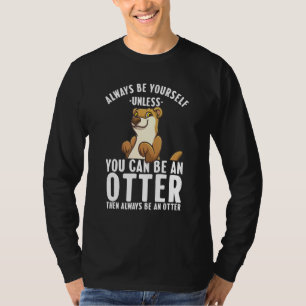 T-shirt Mignonne Otter Hommes Femmes Rivière Mer Otter Wil