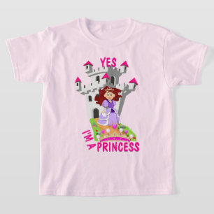 T-shirt Mignonne Oui, je suis une princesse