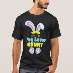 T-shirt Mignonne Pâques I M L'Amoureux des chiens Bunny Fa