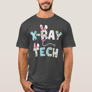 T-shirt Mignonne Pâques X Ray Tech Rn Infirmière Bunny Ore