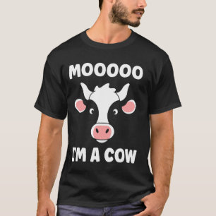 T-shirt Mignonne petite vache Citation drôle mooo je suis