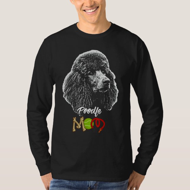 T-shirt Mignonne Poodle Chien Maman 1 (Devant)