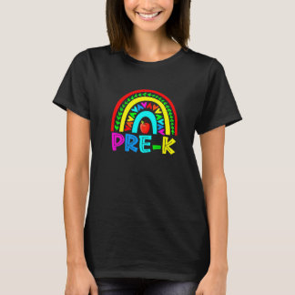 T-shirt Mignonne Premier Jour De L'École Pré K Rainbow Ens
