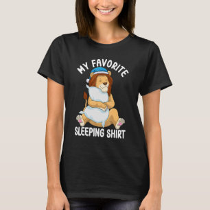 T-shirt Mignonne pyjama pour les femmes Lion dort nuit 2