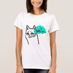 T-shirt Mignonne, saké, gars, tee - shirts, chaton, drôl