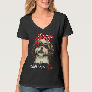 T-shirt Mignonne Shih Tzu Maman Femmes Hommes Shih Tzu Chi