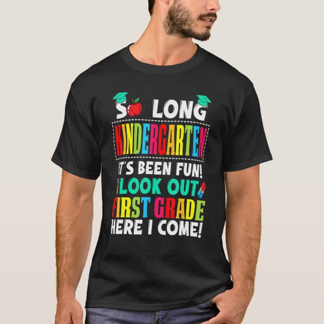 T-shirt Mignonne Si Longue Maternelle Regarde En Première  (Devant)