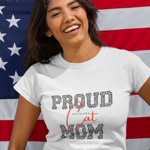 T-shirt Mignonne simple design chat maman