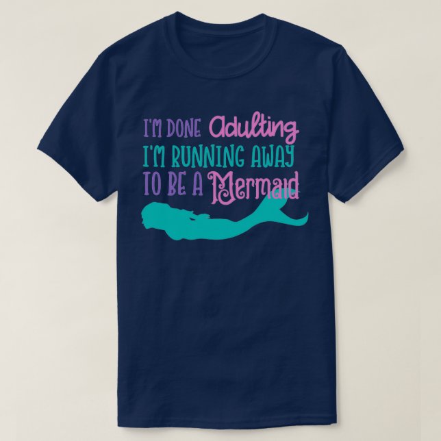 T-shirt Mignonne Sirène Cadeaux Mermaid (Design devant)