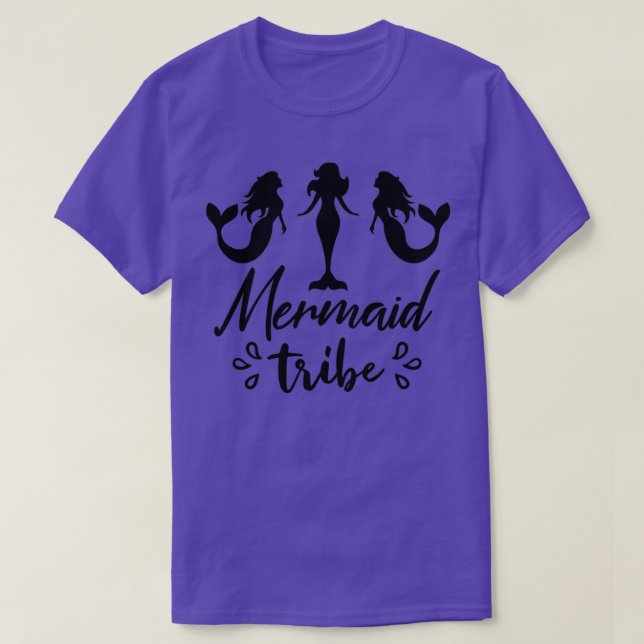 T-shirt Mignonne Sirène Cadeaux Mermaid tribu (Design devant)