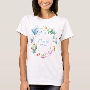 T-shirt Mignonne Sous la maman pour être