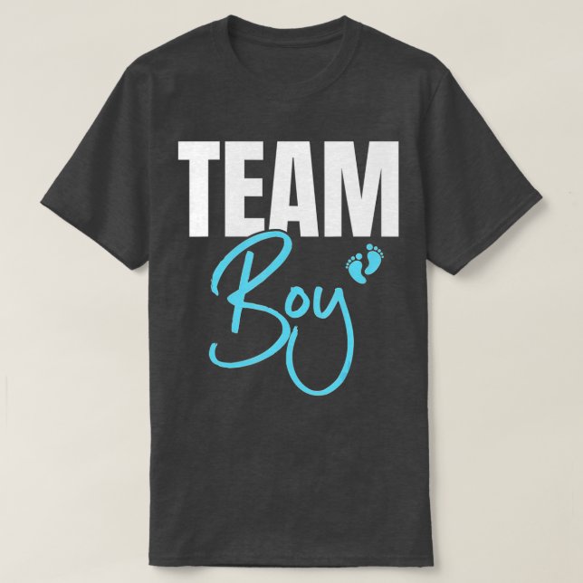 T-shirt Mignonne Team Boy genre révéler la fête Idée pour  (Design devant)