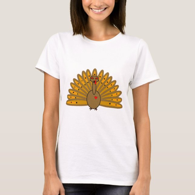 T-shirt Mignonne ThanksgivingTurkey (Devant)