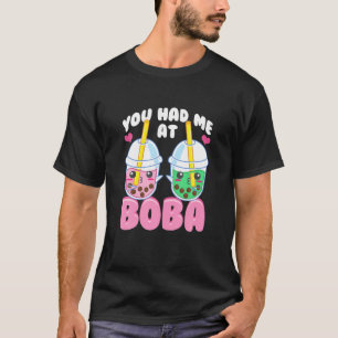 T-shirt Mignonne Tu M'As Eu Chez Boba Anime Kawaii Bubble