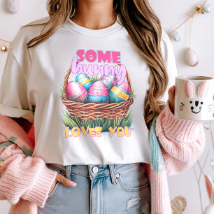 T-shirt Mignonne Un Lapin Vous Aime Pâques