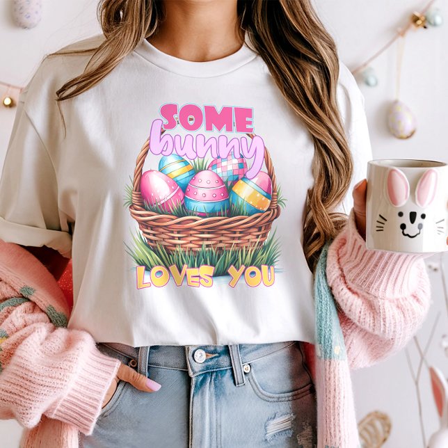 T-shirt Mignonne Un Lapin Vous Aime Pâques (Créateur téléchargé)