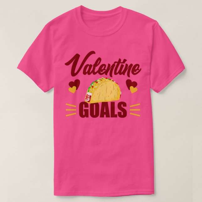T-shirt Mignonne Valentine Buts Tacos pour les amateurs de (Design devant)