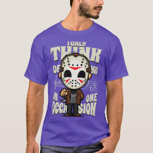 T-shirt Mignonne Vendredi Slasher Drôle Mème