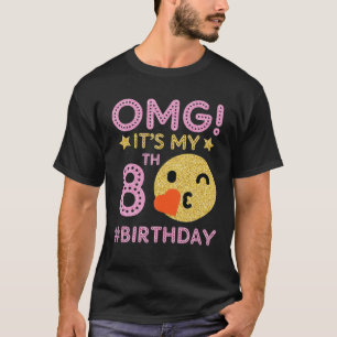 T-shirt Mignonne Vintage Rétro Emotion Face OMG C'est My 8