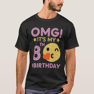 T-shirt Mignonne Vintage Rétro Emotion Face OMG C'est My 8