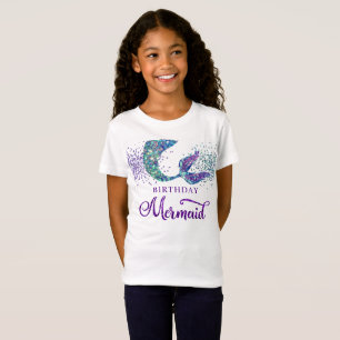 T-Shirt Mignonne violet vert Parties scintillant moderne S