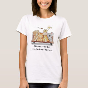T-shirt Mignonnes Animaux De Bois Maman Pour Être Baby sho