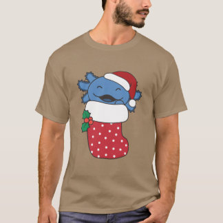 T-shirt Mignonnes Colonnes Dans Le Choc De Noël Pour Fille