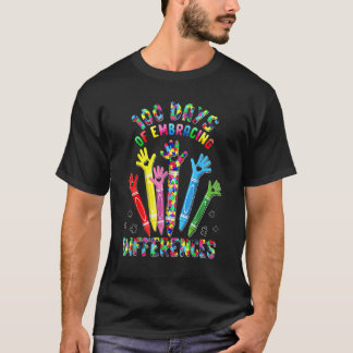 T-shirt Mignonnes Différences D'Embrace 100 Jours D'Autism