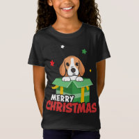 Mignons Beagles Père Noël Amoureux de les chiens J