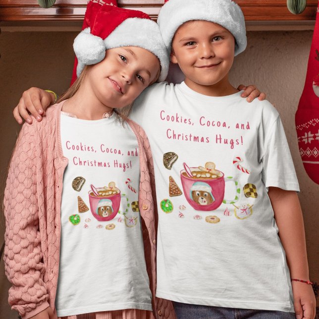 T-shirt Mignons biscuits au gingembre au chocolat à l'aqua (Créateur téléchargé)